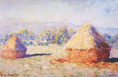 Grainstacks in the Sunlight, Morning Effect Claude Monet